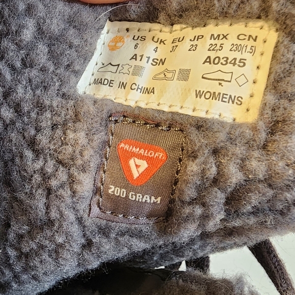 TIMBERLAND Mt. HAYES Women's Tall Waterproof insulated Snow Two Tones size 6 - Picture 4 of 11